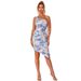2025 Spring Summer European And American In Stock Women's Elegant Floral Slim Off-Shoulder Bodycon Dress_ecoleips.com