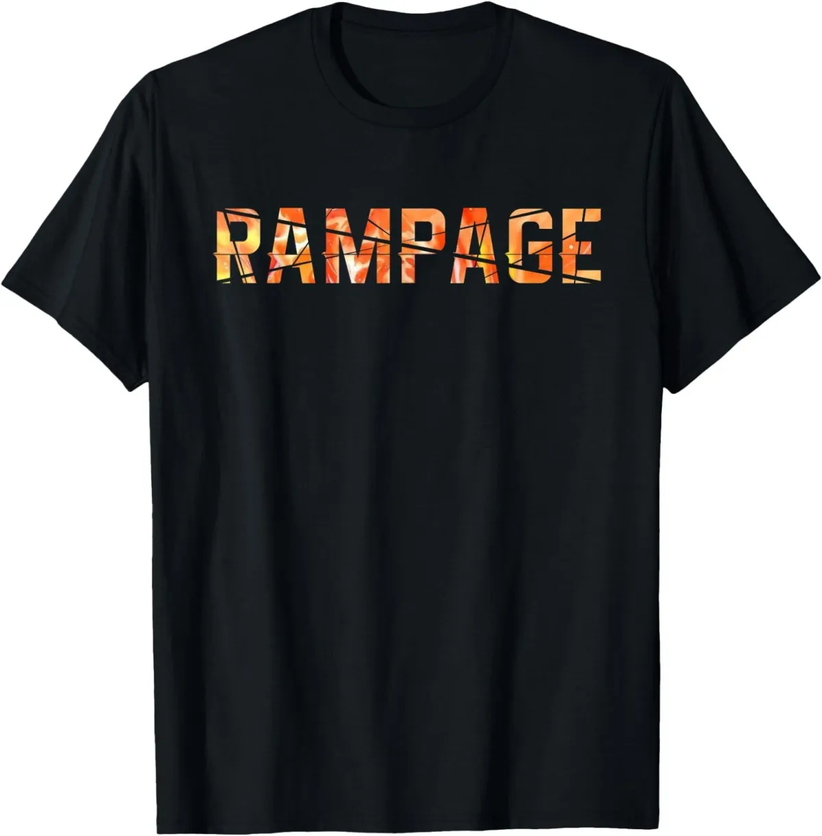 Women's T-Shirts Game Rampage In Fire T-Shirt Game Rampage In Fire T-Shirt_ecoleips.com