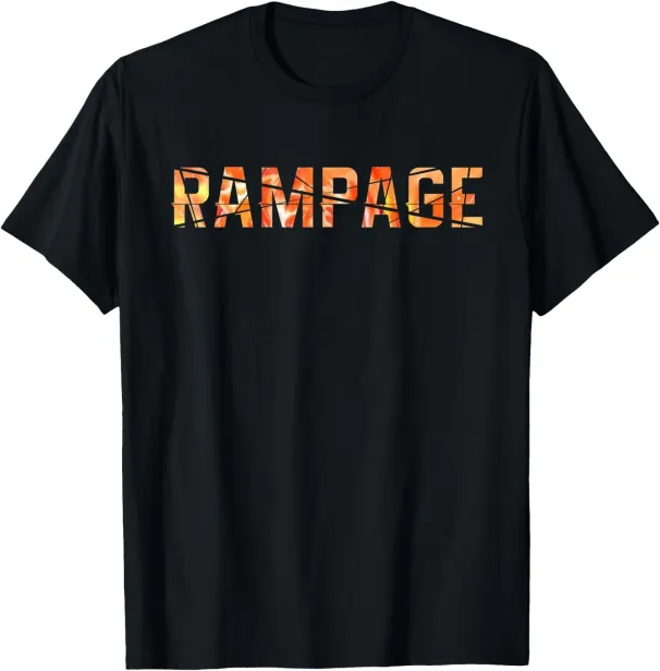 Women's T-Shirts Game Rampage In Fire T-Shirt Game Rampage In Fire T-Shirt_ecoleips.com