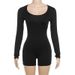TK108 Cross-Border 's Clothing 2024 Summer New Fashion Solid Color Slim Fit Sports Long Sleeve Jumpsuit For_ecoleips.com