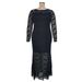 Plus Size Women's Clothing New Lace Fishtail Evening Dress_ecoleips.com
