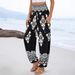 Women's Clothing New Spring And Summer Women's Loose High Waist Printed Casual Trousers For Women_ecoleips.com