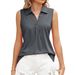 2023 European And American Cross-border Foreign Trade Summer New Solid Color Lapel Loose T-shirt Top Women's_ecoleips.com