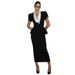 Women's Clothing Summer New Fashion Short-sleeved Lapel Waist Top High Waist Skirt Suit_ecoleips.com