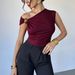 Women’s Sleeveless Tank Top Solid Color Slim Fit Metal Ring Detail Casual Chic Basic Top Summer Fashion Minimalist Vest Shirt_ecoleips.com