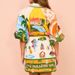 Women's Clothing Casual Fashion Printed Shirt Cardigan Temperament Versatile Dress_ecoleips.com
