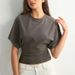 Korean Style Women's Short Sleeve T-Shirt round Neck Pullover Solid Color Loose Fit Versatile Top 2025 New Arrival_ecoleips.com