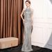 Women's Clothing Evening Dress Elegant And Light Luxury Goddess Style High End Noble Lady Banquet Evening Long Slim Fishtail Dress_ecoleips.com