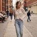 Crochet Knit Lace Top Women's Long Sleeve – Boho Chic Loose Fit Y2K Short Crop Blouse (White/Beige, S-L)_ecoleips.com