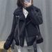Long-term Spanish Single-layer Thickened Autumn Winter New European And American Suede Fur-lined Warm Motorcycle Jacket_ecoleips.com