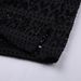 2025s 2025 Black Jacquard Lace Women's Four-Corner Set Beach Casual Vacation Shorts_ecoleips.com