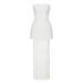 Women's Clothing Elegant Lace High-Waist Maxi Skirt Set - Off Shoulder Crop Top & Flowy Long Dress Two Piece Outfit, Slim Fit Formal/Party_ecoleips.com