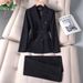 Women's Professional Suit Set – Slim-Fit Blazer & Trousers For Business & Interviews (Red, Black, Blue, Green)_ecoleips.com