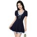 plus Size One Piece Swimsuit Slimming Tummy Hider Conservative Dress Style Youthful Instagram Worthy Student Friendly for Slightly Chubby Women Perfect for Vacation_ecoleips.com