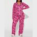 Women's Clothing Spring Casual Printed Home Long Sleeved Trousers Single Breasted Suit_ecoleips.com