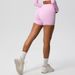 K Solid Color High-Waist Fitted Tummy Control Yoga Shorts Running Fitness Sports 3/4 Leggings For Women_ecoleips.com