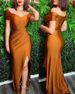 Elegant Commuting Long Dress Solid Color High Waist V Neck Suspender Style Temperament Office Women Dress_ecoleips.com