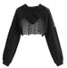 Sheer Mesh Hooded Crop Top – Women's Long Sleeve Sexy Streetwear Tee, Y2K Goth Aesthetic (S-XXL)_ecoleips.com