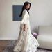 Modest Abaya Dress Elegant Printed Maxi Dress For Women – Flowy Long Sleeve Boho Dress With Feminine Floral Design_ecoleips.com