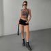 European And American Cross-border 2026 Summer New Top, Slim-fit, Sleeveless, Leopard Print, Stand-up Collar, Sexy_ecoleips.com