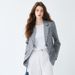 Women's Grey Floral Print Suit Jacket Petite Size High-End Korean Style Spring Autumn Blazer_ecoleips.com