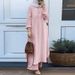 Muslim Women's Clothing Cross-Border Exclusive Arabic Style Spring And Autumn New Mushroom Button Dress Fashion Casual_ecoleips.com