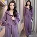 Women's Fashion Set Spring Autumn Loose Hooded Sweatshirt Wide Leg Pants Casual Two-Piece Suit For Plus Size_ecoleips.com