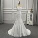 Wedding Dress New Style Tube Top Slim Fishtail Trailing Sweet Lace French Light Luxury Bride Going Out Light Wedding Dress Spring_ecoleips.com