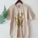 Dandelion Botanical Graphic Tshirt Hiking Shirt Botanical Print Shirt Short Sleeve Cotton Oversized Tee Women Clothing Harajuku_ecoleips.com