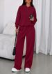 Aria Basics Aria Basics European American Cross-border Autumn Winter Fashion Casual Sports Suit, Loose Long-sleeve Solid Color Sweatshirt And_ecoleips.com