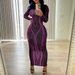European And American Style 2025 Autumn New Cross-border Women's Long-sleeve Round-neck Fashion Printed Slim-fit Bodycon_ecoleips.com