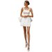 Mini Dresses Satin Mini Dress Slim Fit Bride Bridesmaid Birthday Party Short Skirt Dress_ecoleips.com