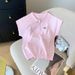 Women's Clothing Shot Spot Summer New Ins Design Chic Polo Collar T Shirt Ice Silk Top Sweater Female_ecoleips.com