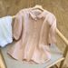 Women's Clothing New Lapel Cotton Shirt Five Point Sleeve Thin Loose Solid Color Temperament Retro Fashion Tops Women_ecoleips.com
