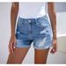 Women's Clothing Jeans High Waist Comfortable Slim Fit Fashionable Straight Casual Denim Shorts_ecoleips.com