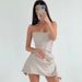 European And American Cross-border Sexy Strapless Backless Short Dress, Slim-fit Floral French-style Dress_ecoleips.com