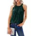 Women's Solid Color Halter Neck Stretchy Sequin Cami Top – Sleeveless Glitter Vest For Party Or Layering 2026_ecoleips.com