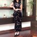 PC058 Butterfly Fragrance Early Spring New Chinese Style Velvet Qipao Slim Fit Bodycon Long Dress For Women_ecoleips.com