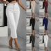 High-Waisted Straight-Leg Minimalist Suit Trousers For Women American Design New Style_ecoleips.com