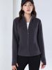 K Stand Collar Slim Fit Jacket For Women, Windproof Jacket With Inner Lining, Hoodie Top.Without Any Accessories_ecoleips.com