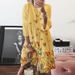 Spring And Summer New European And American Women's Vintage Printing Round Neck Dress Digital Printing Multi-color Skirt_ecoleips.com