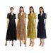 Luxury Women's Pleated Dress Elegant Commuter Long Skirt Miyake Gold Foil Lace Patchwork New Style_ecoleips.com