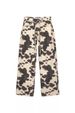 Retro Cow Pattern Washed Jeans European American Style Loose Straight Pants for Men And Women Vintage Old Fashioned_ecoleips.com
