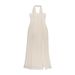 Fashionable And Elegant Sexy Slim Fit Strapless Mesh Halter Neck Long Dress High Slit for Women 2025_ecoleips.com
