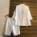 Women's Clothing Ready Stock Mid Length Suit Straight Pants Two Piece Suit For Women Spring And Summer New Style Suit_ecoleips.com