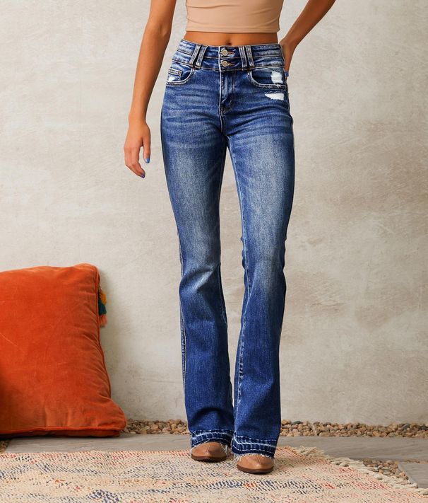 Women’s Clothing Jeans Women's Clothing Spring New Washed Street Flared Trousers_ecoleips.com