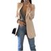 Women's Slim Fit Blazer Jacket With Notched Lapel - Stylish Office & Casual Wear In 20 Colors (S-5XL)_ecoleips.com