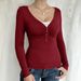 Women's Clothing Women's Casual Patchwork Lace Long Sleeved Top European American Style Commuter Design Spring Summer Clothing_ecoleips.com