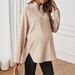 New Cross-border Hot-selling Autumn And Winter Pregnant Women's Fashion Women's Clothing Plain Zipper Loose Long-sleeved T-shirt_ecoleips.com