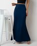 Women's Satin Midi Skirt A-Line Casual Style Mid-Calf Length For Spring Summer Regular Size_ecoleips.com